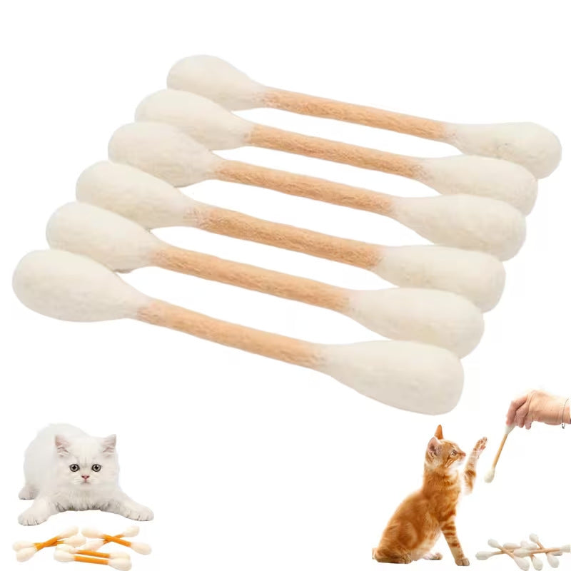 Giant Cotton Swab Shaped Felt Cat Chew Toys