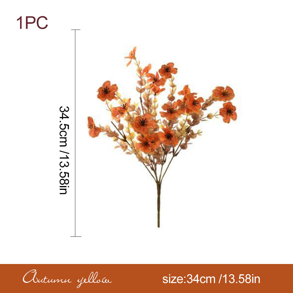 Fall Artificial Flower Halloween 12pcs, UV Resistant Colorful Fake Flower🍂