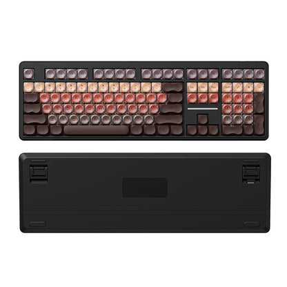 🔥50% OFF！💄 IP108 Lipstick Shape Wireless Mechanical Keyboard, Tri-Mode RGB Desk Keyboard✨