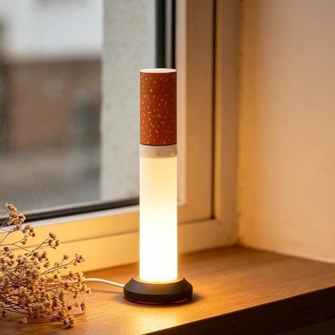 🚬 Cigarette Tube Shaped Style Floor Lamp | Retro Industrial Novelty Ambient  Light