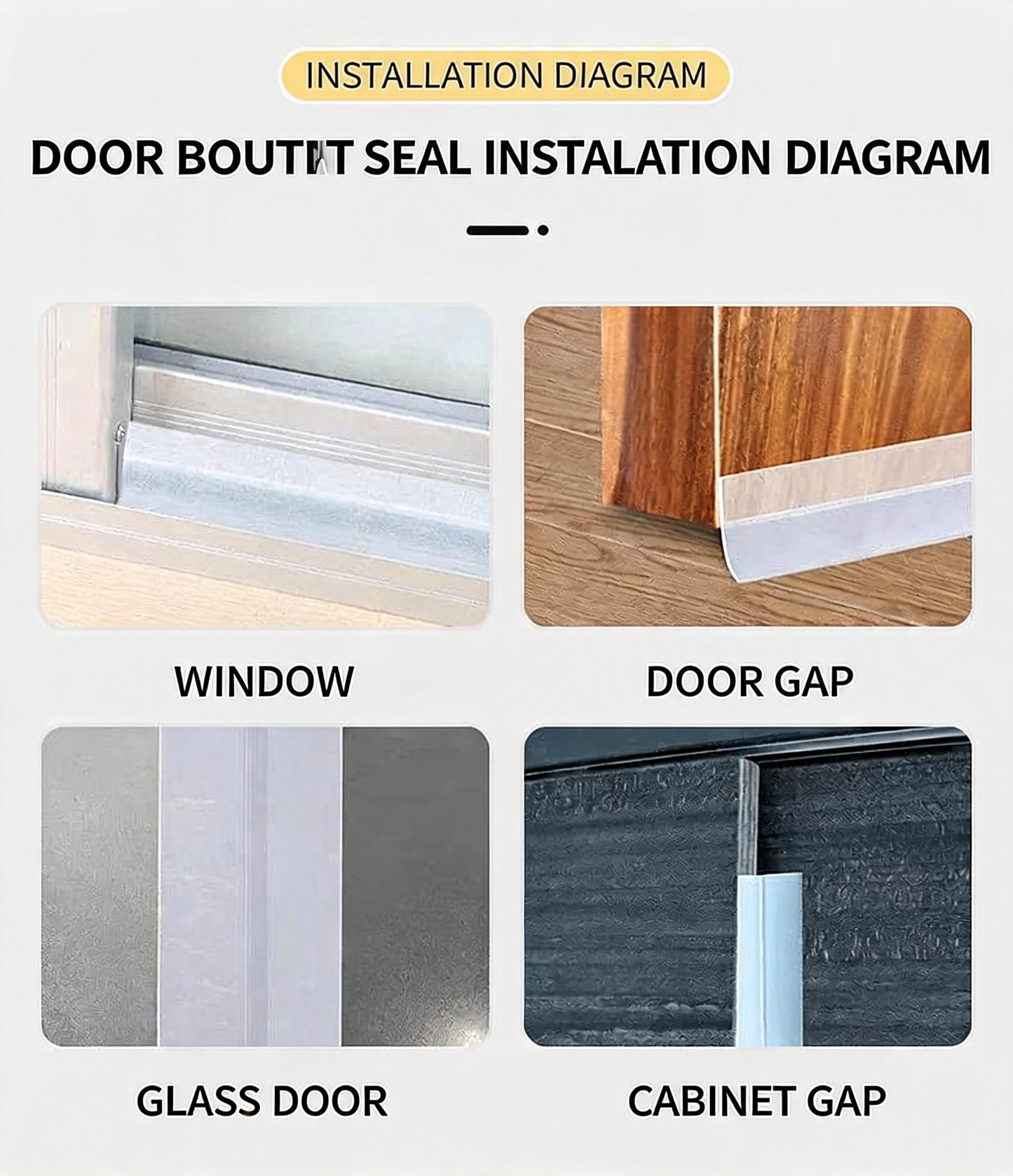 Early Winter Sale -49% OFF🔥 - Weather Stripping Door Seal Strip (5M/16.4FT)