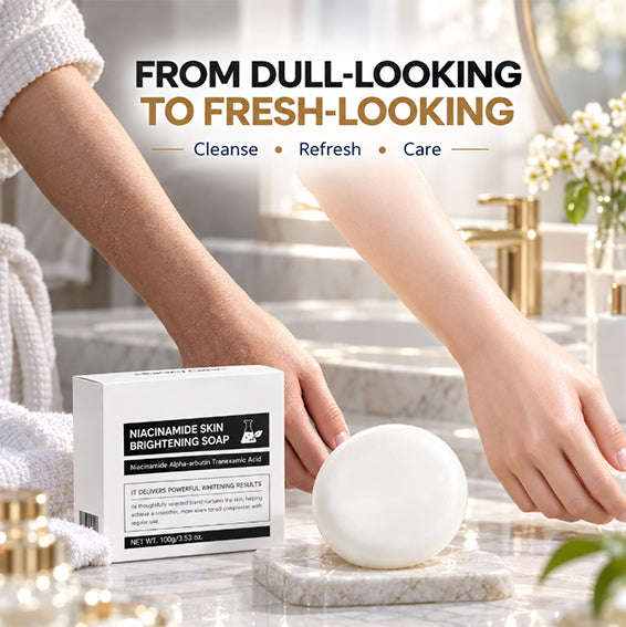 Niacinamide Brightening Soap Bar – Gentle Body Cleanser for Smooth, Radiant Skin