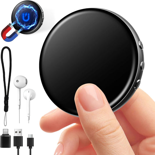 Ultra Magnetic Voice Recorder-One-Touch Recording,Record continuously for 96 hours,HD Noise Reduction,Long Battery,Large Storage,Include OTG adapter