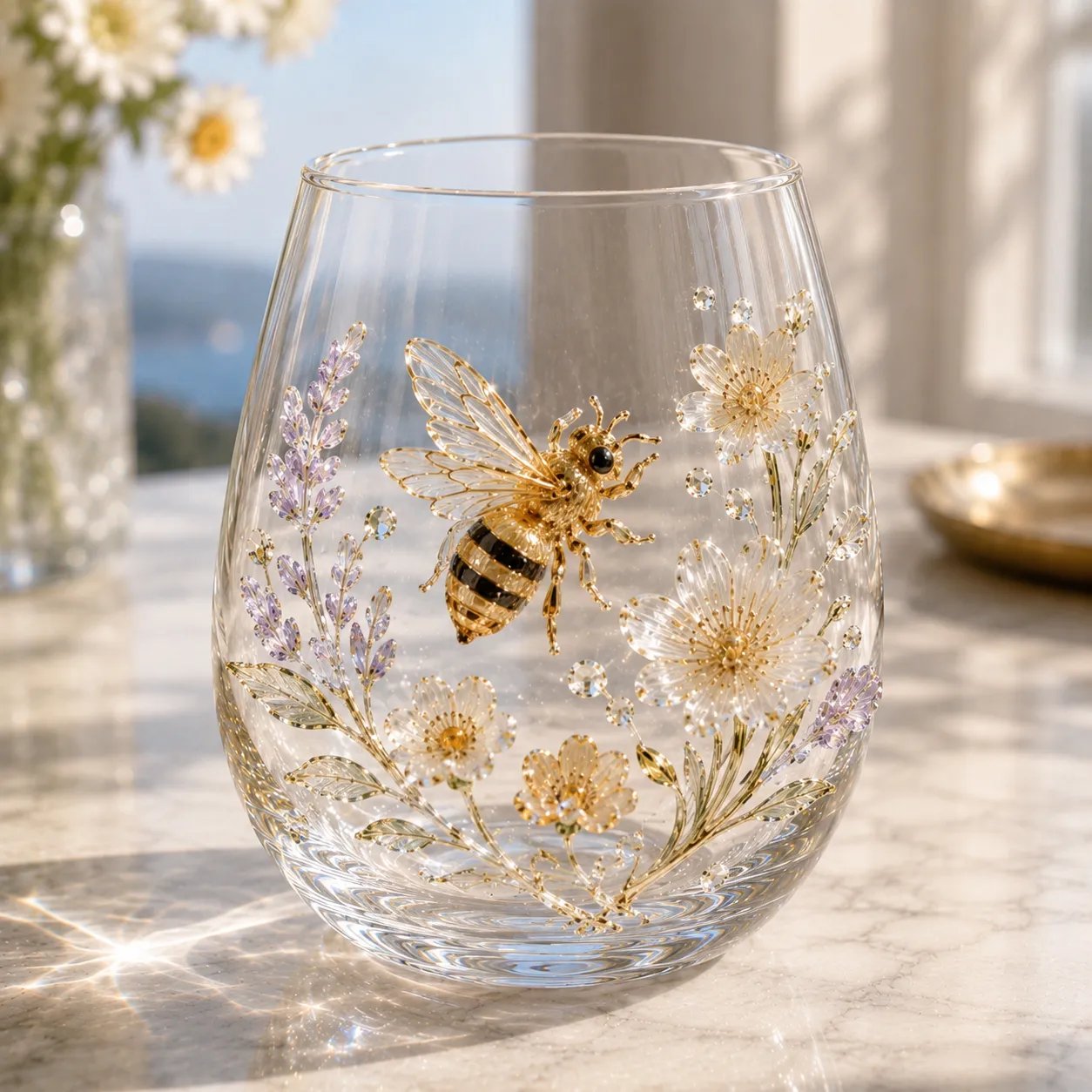 🔥 LAST DAY 49% OFF – ✨ 3D Animal Floral Glass Tumbler | For Prettier Sips, Sunlight-Catching Details, Nature Charm & Elegant Everyday Drink Vibes 🌸🐾