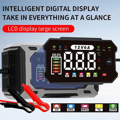 🔌🚗12V/24V Smart Battery Charger, Maintainer & Trickle Charger 🔋
