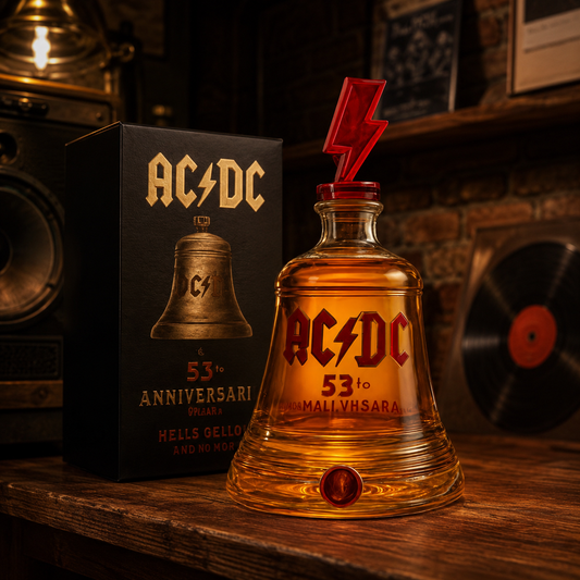 🔔AC/DC 53rd Anniversary Hell’s Bells Decanter Bottle | Rock‑n‑Roll Bar Collectible