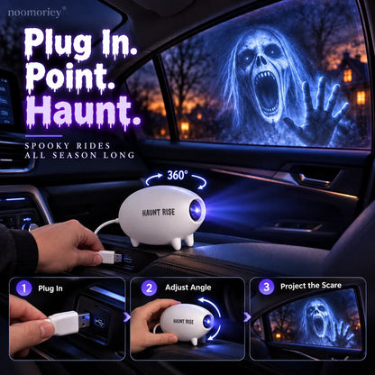 🎃 Halloween Window Projector 👻 16 Spooky Films USB Powered Holiday Decor