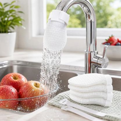 🚰 Cotton Faucet Filter Bags – Sediment & Splash Filter