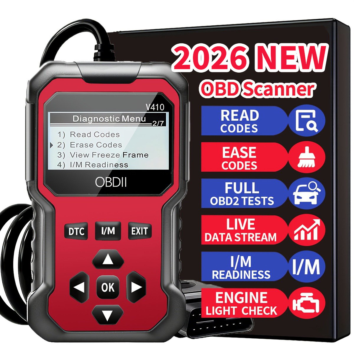 🚘OBD2 Advanced Diagnostic Tool Professional Engine Code Reader 🛡️