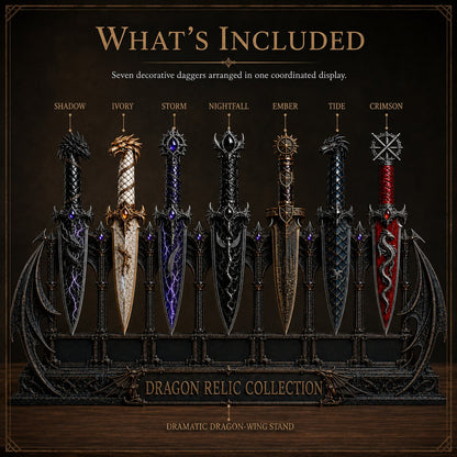 🎁Dragon Relic Fantasy Decorative Dagger Collection