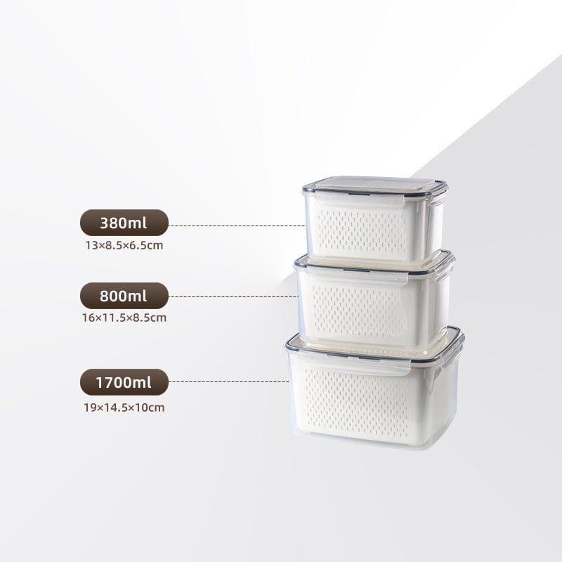 Food Storage Containers for Refrigerator Organization(3-6 PCS)
