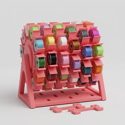 🔥Last Day 50% Off🧵Rotating Bobbin & Thread Storage Organizer
