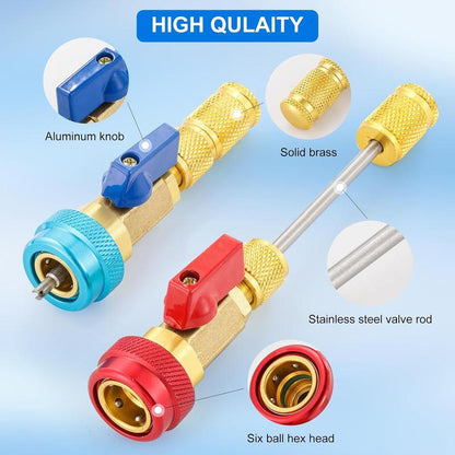 🔥Limited Time 50% Off✨AC Valve Core Remover & Installer Professional Kit
