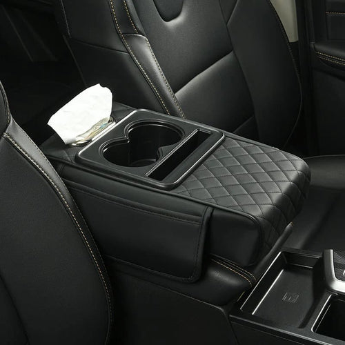Multifunctional PU Leather Car Armrest Box Mat