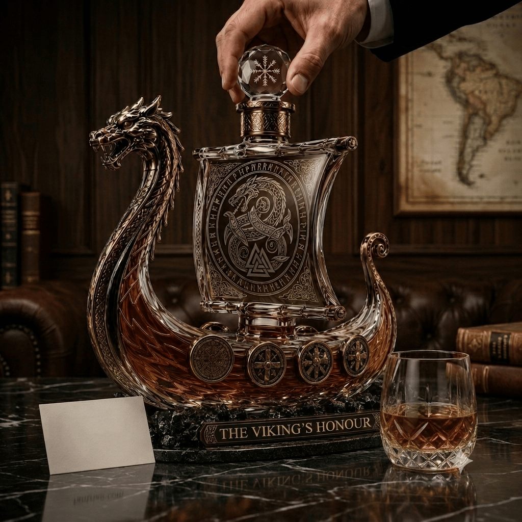 🛡️⚔️The Viking's Honour - Limited Edition Crystal Whiskey Decanter