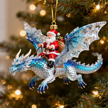 🎅🐉 Santa’s Dragon Riders Ornament Collection