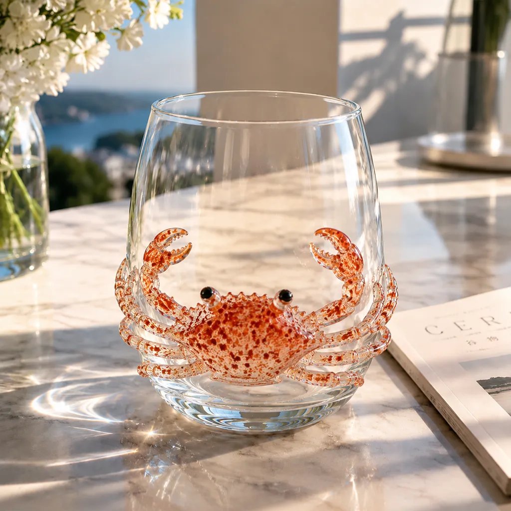 3D Ocean Animal Artisan Glassware Collection
