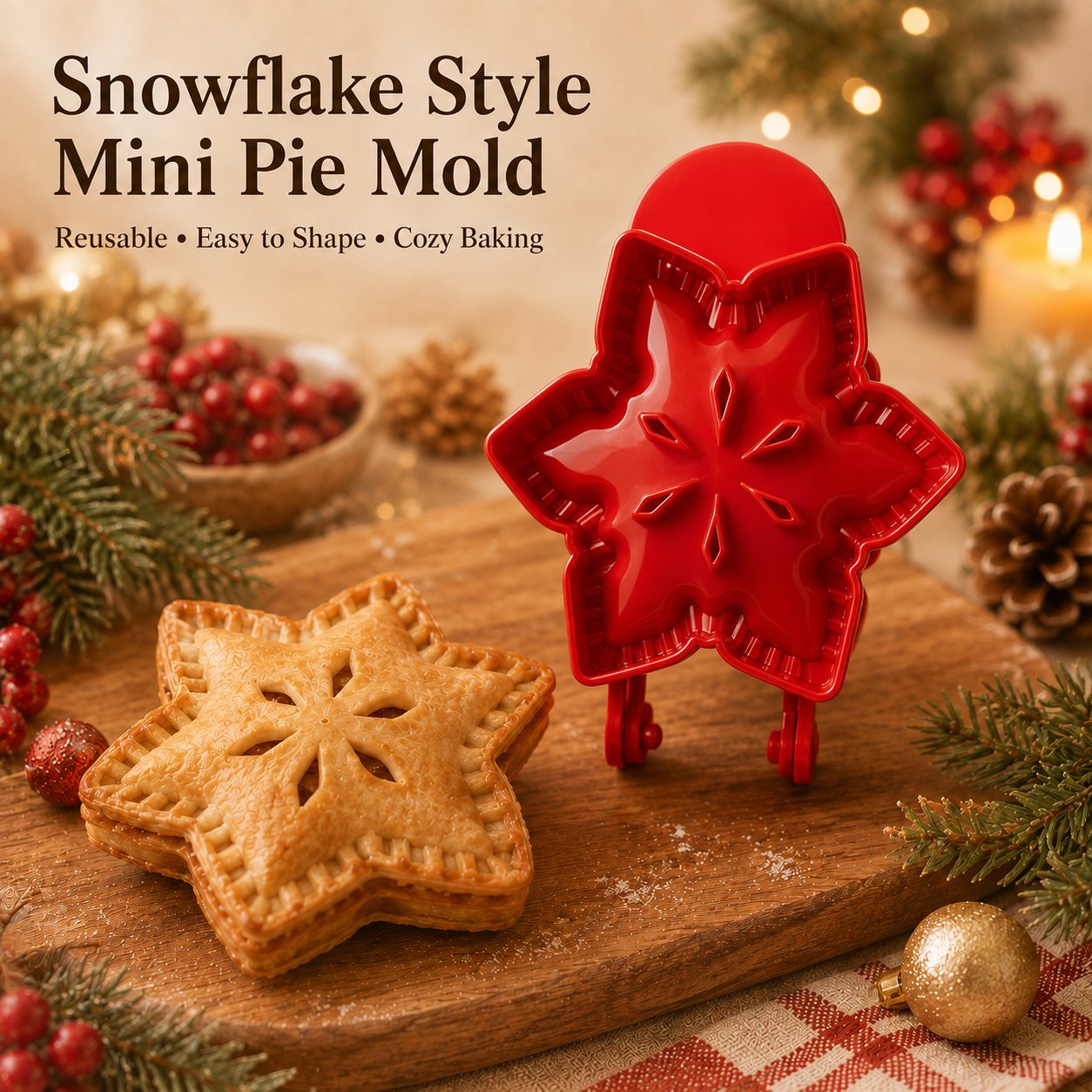 🥧Beginner‑Friendly Mini Hand Pie Press Mold | 6 Shapes Easy Homemade Pastry Dough Press Mould 🍎