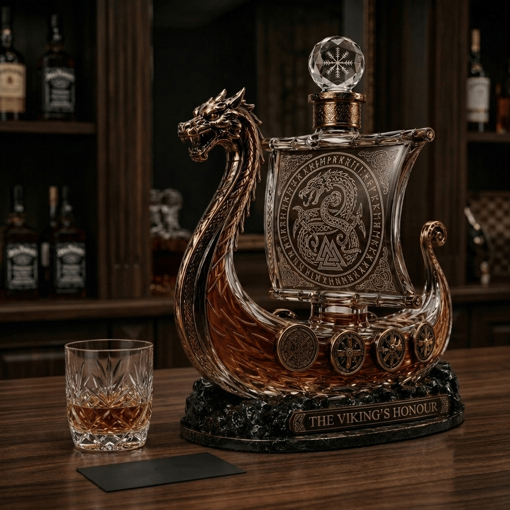 🛡️⚔️The Viking's Honour - Limited Edition Crystal Whiskey Decanter