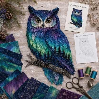 ⏳Last Day 49% OFF 🌌Beginner‑Friendly Northern Lights Wildlife DIY Patchwork Kit💕Complete Set with All Tools & Step‑by‑Step Guide
