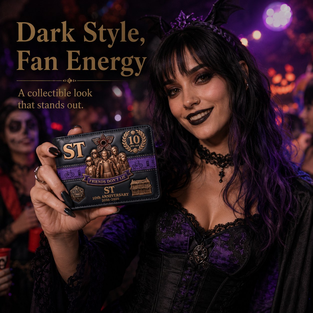 🦇Dark Universe Collector's Edition Wallet | Gothic Horror Themed Collectible Wallet Accessory