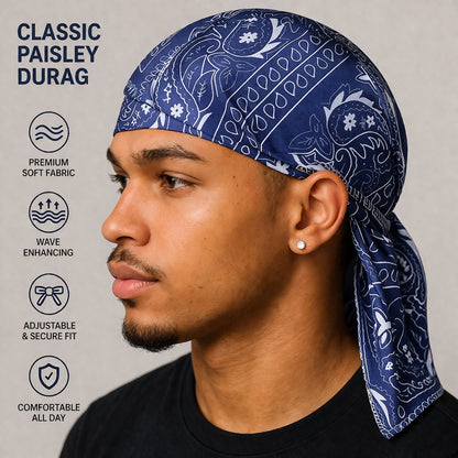 🌞Paisley Cooling Headscarf Cap, Breathable Sweat‑Wicking Sun Protection Head Wrap