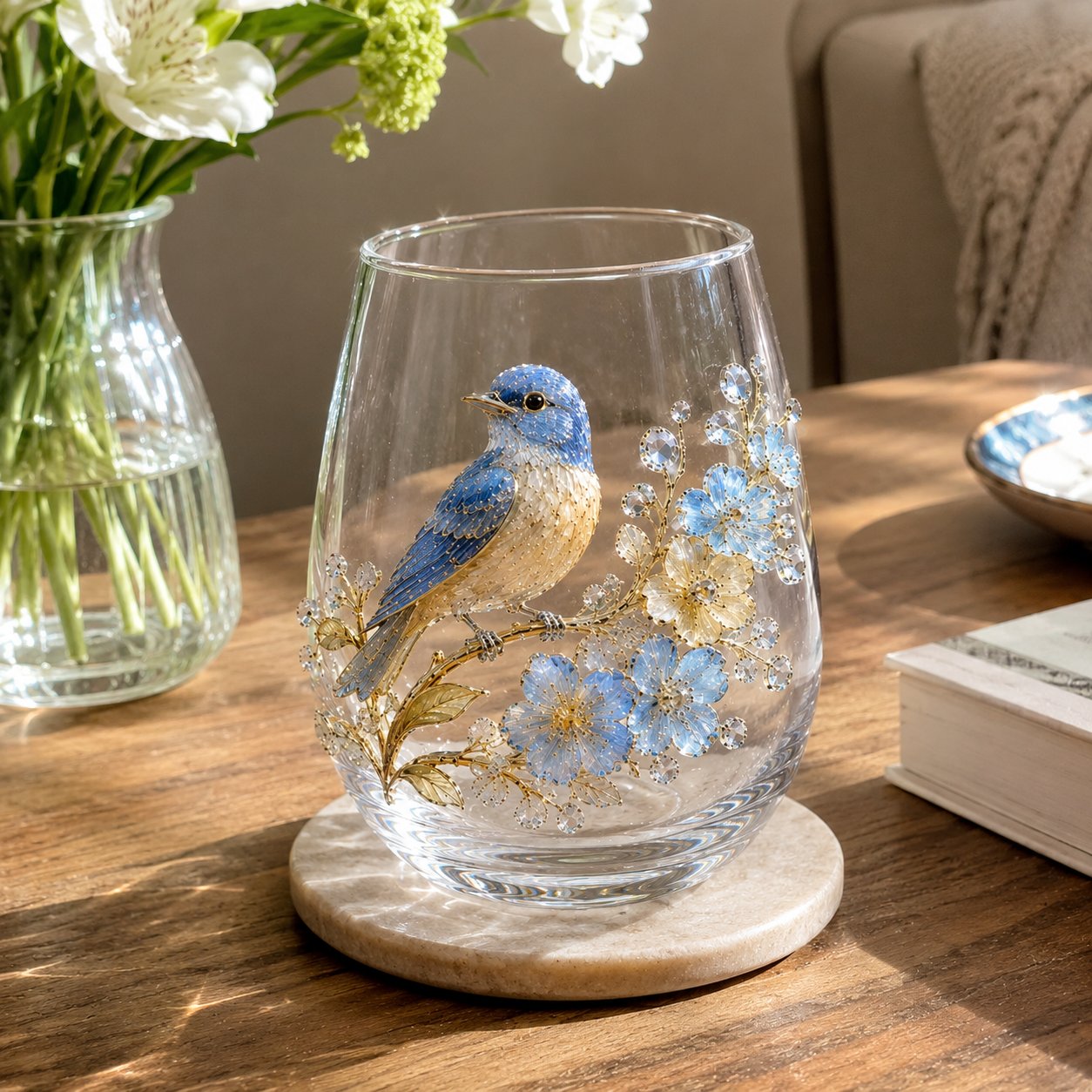 🔥 LAST DAY 49% OFF – ✨ 3D Animal Floral Glass Tumbler | For Prettier Sips, Sunlight-Catching Details, Nature Charm & Elegant Everyday Drink Vibes 🌸🐾