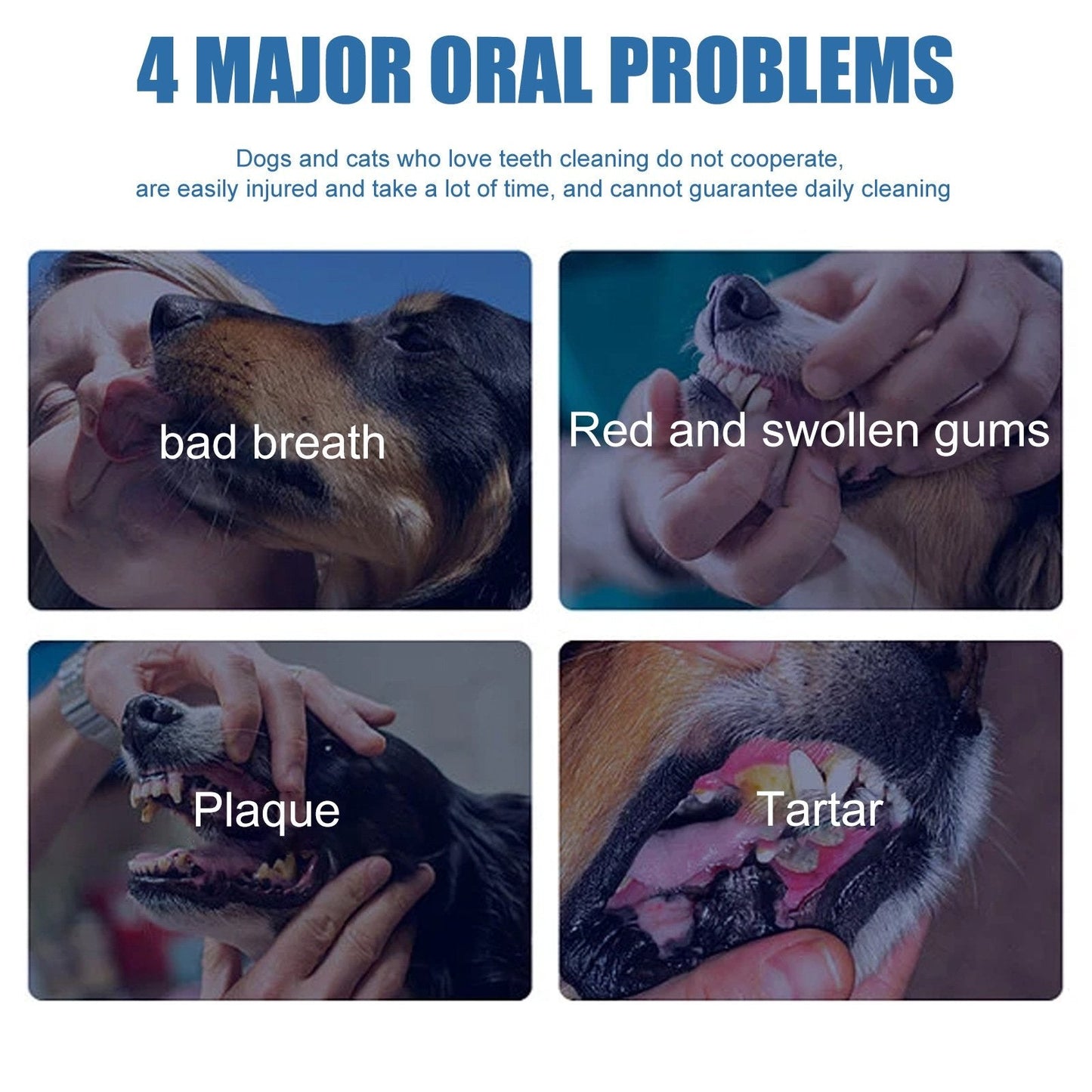🐶Foam for removing tartar from pet teeth – Fresh breath & healthy teeth, no brushing required! 🦷