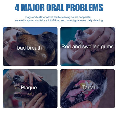 🐶Foam for removing tartar from pet teeth – Fresh breath & healthy teeth, no brushing required! 🦷