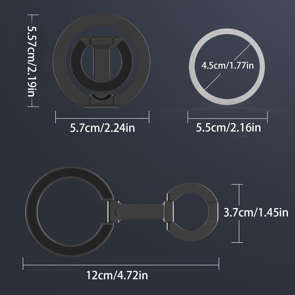 Double-Sided Metal Magnetic Phone Holder