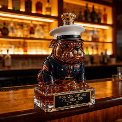 🔥 Limited-Time Offer | 250th Anniversary Military-Inspired Bulldog Whiskey Decanter Set