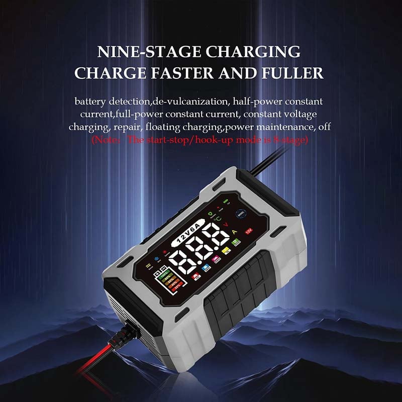 🔌🚗12V/24V Smart Battery Charger, Maintainer & Trickle Charger 🔋