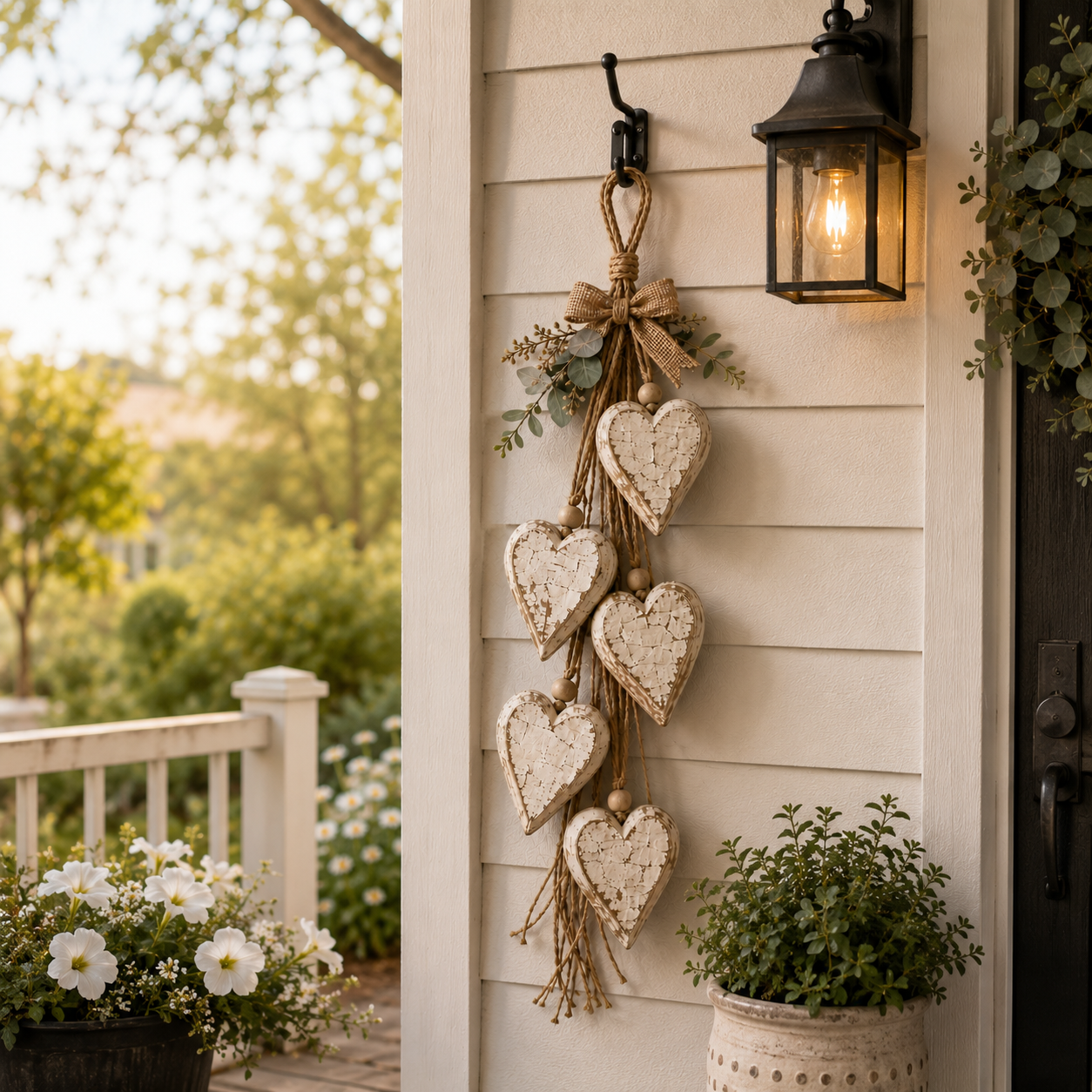 🤎 Hanging Heart Wall Decor | Romantic Heart‑Shaped Wall Hanging Ornament