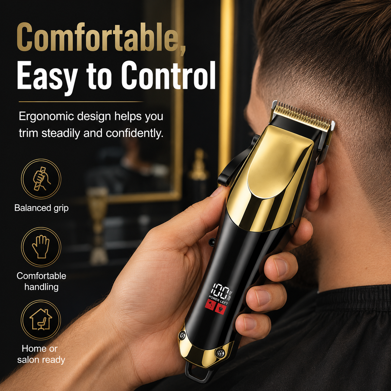 3-Piece Professional Hair Clipper & Trimmer Kit for  Men