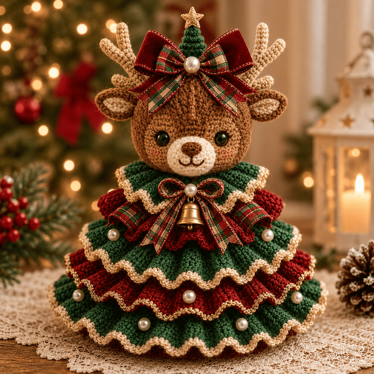 🔥LAST DAY 49% OFF - 🎄Crochet Animal Christmas Tree DIY Kit – Stitch a Little Christmas Magic