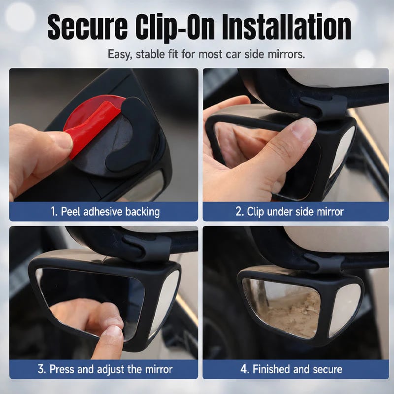 ⏰BUY 1 GET 1 FREE🔥 360° Wide‑Angle Blind Spot Rearview Mirror