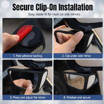 ⏰BUY 1 GET 1 FREE🔥 360° Wide‑Angle Blind Spot Rearview Mirror