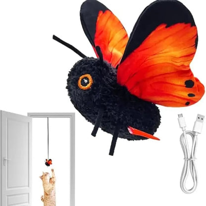 🦋 Fluttering Electric Butterfly Cat Toy | Interactive Moving Playmate for Indoor  Kitties