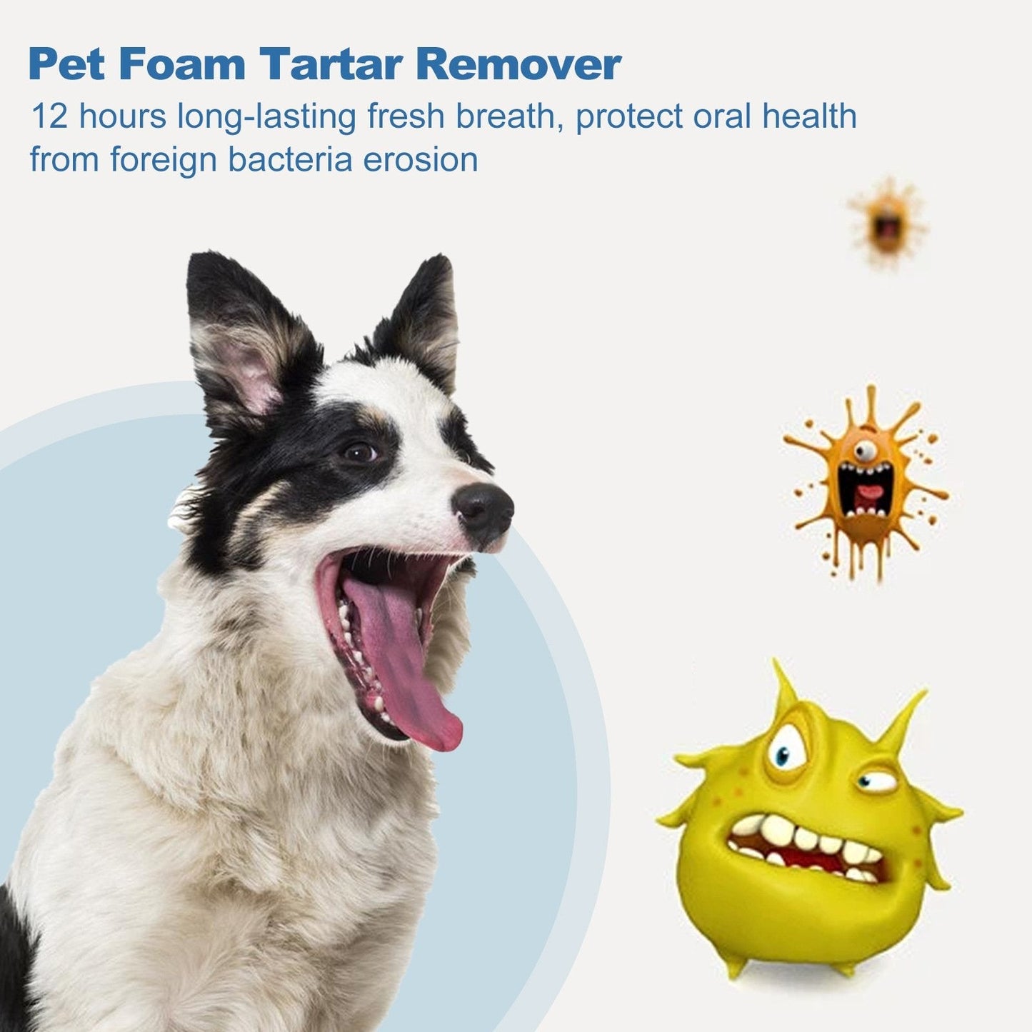 🐶Foam for removing tartar from pet teeth – Fresh breath & healthy teeth, no brushing required! 🦷