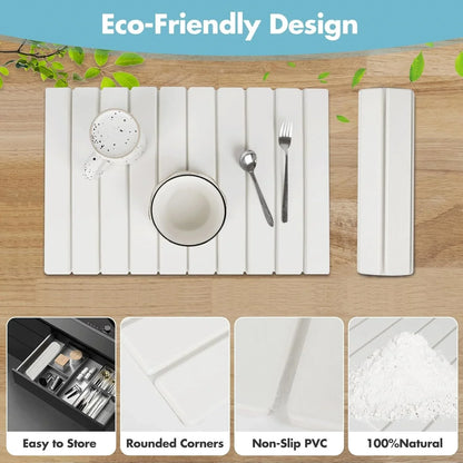 Diatomaceous Earth Dish Drying Mat Fast Absorbent Quick Dry Stone Mat