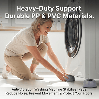 🏠 Anti-Vibration Washing Machine Stabilizer Pads (4-Pack)