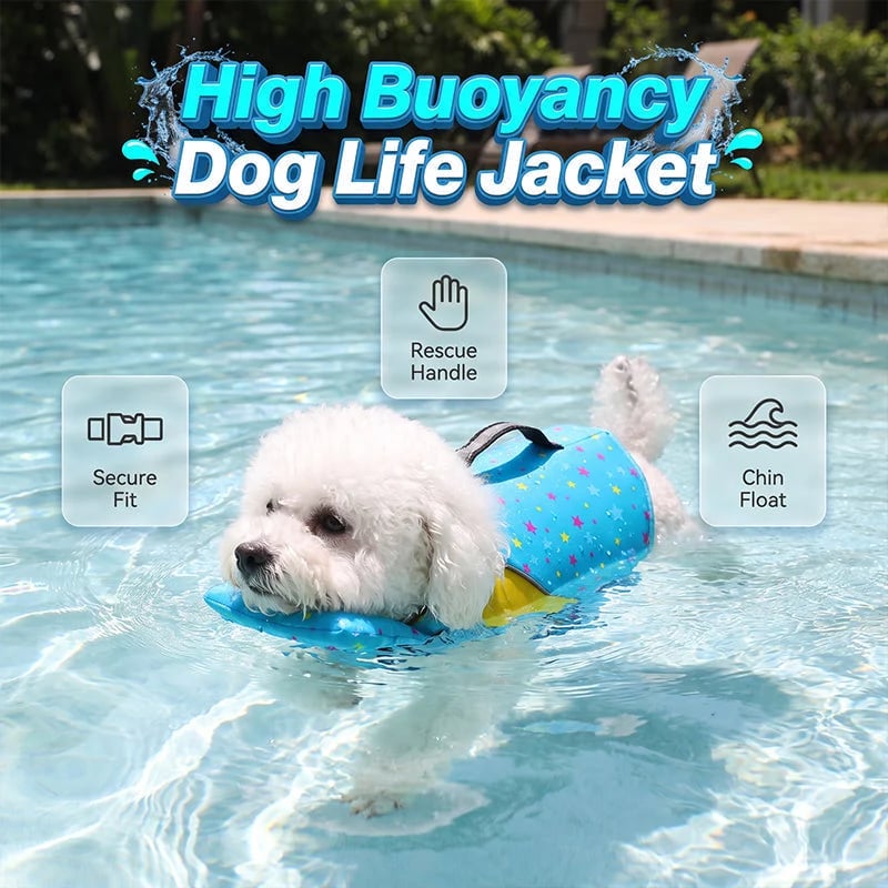 🐕 50% OFF NOW! 🛡️ High-buoyancy dog life jacket – professional life jacket, ergonomic fit & tear-resistant material – perfect for water adventures 🌊