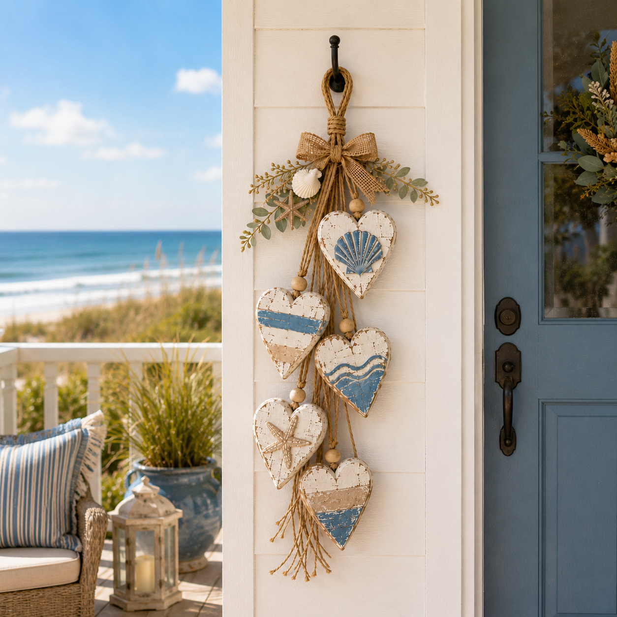 🤎 Hanging Heart Wall Decor | Romantic Heart‑Shaped Wall Hanging Ornament
