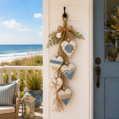 🤎 Hanging Heart Wall Decor | Romantic Heart‑Shaped Wall Hanging Ornament