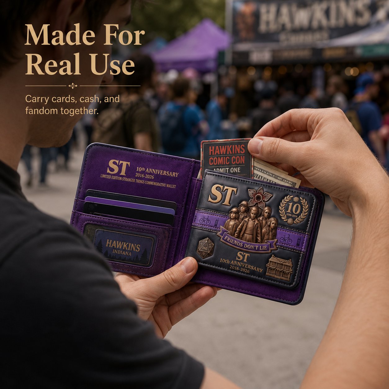 🦇Dark Universe Collector's Edition Wallet | Gothic Horror Themed Collectible Wallet Accessory