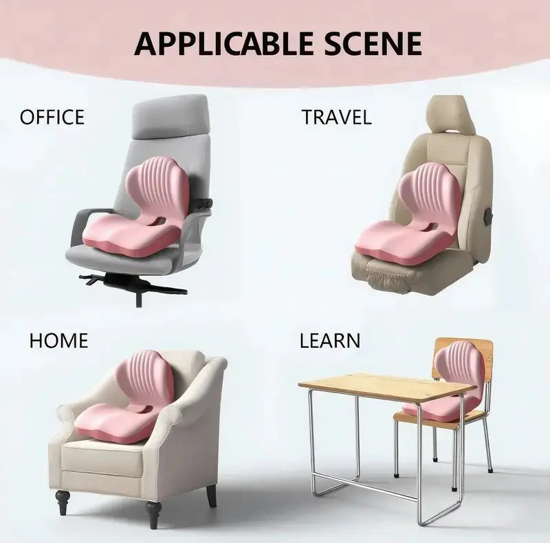 ❤️Sit Longer in Comfort with Ergonomic Memory Foam Back & Seat  Support