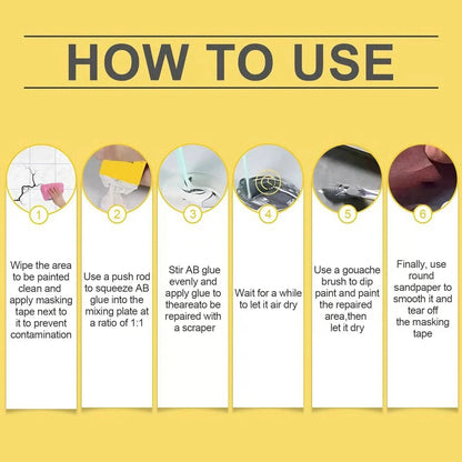🔧Quick-Drying Tile Repair Glue - Complete Tool Kit for DIY – Fix Cracks Permanently in Minutes!✨