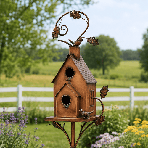 🔥Last Day 50% OFF Sola🔥-❤🐦Handmade Iron Birdhouse❤