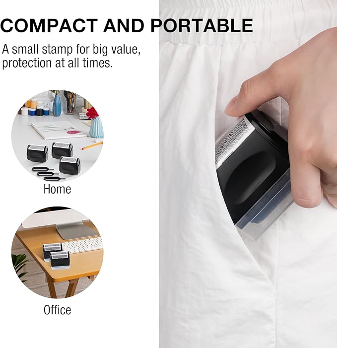 🔥🔥Privacy Protection Security Roller Stamp — Address & Billing Info Blocker, Home & Office Mailing Essentials 100m Long-Lasting Roll