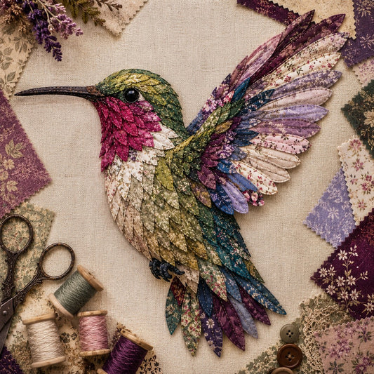 🧵 Beginner Friendly ✨ 3D Patchwork Bird DIY Craft Kit – Create a Layered Fabric Bird Worth  Displaying